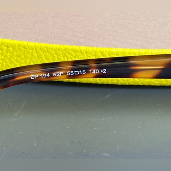 NEW EMILIO PUCCI EP 194 52F TORTOISE SHELL AUTHENTIC SUNGLASSES W/CASE 55-15 main image 5